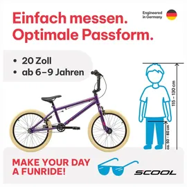 S'COOL XtriX 20 Zoll RH 25 cm grau/orange