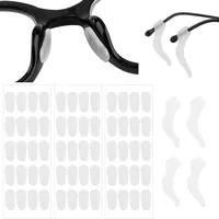 30 Paar Brillen Nasenpads Silikon und 2 Paar Brillenhalter Ohr, 1.0mm Nasenpads Brille Selbstklebend, rutschfeste Brillenbügel Antirutsch, für Brillen Sonnenbrillen Lesebrille, Transparent