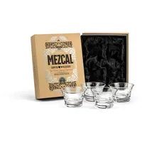 GLASSIQUE CADEAU Kristall Tequila und Mezcal Verkostungs Shot Gläser | 4er Set | 150 ml Tasting und Nosing Shotgläser für Joven, Reposado, Anejo Tequila, Schnapps, Aromatische Spirituosen, Likör