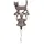 Esschert Design Türglocke Katze 14,3 x 13,2 x 24,2 cm Antikbraun