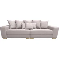 Big-Sofa GEPADE "Adrian" Sofas Gr. B/H/T: 275 cm x 93 cm x 100 cm, Flachgewebe, gleichschenklig, braun (hellbraun) XXL Sofas