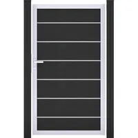 GROJA Gartentor 100 x 180 cm Anthrazitgrau/Aluminium