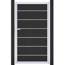 GROJA Gartentor 100 x 180 cm Anthrazitgrau/Aluminium
