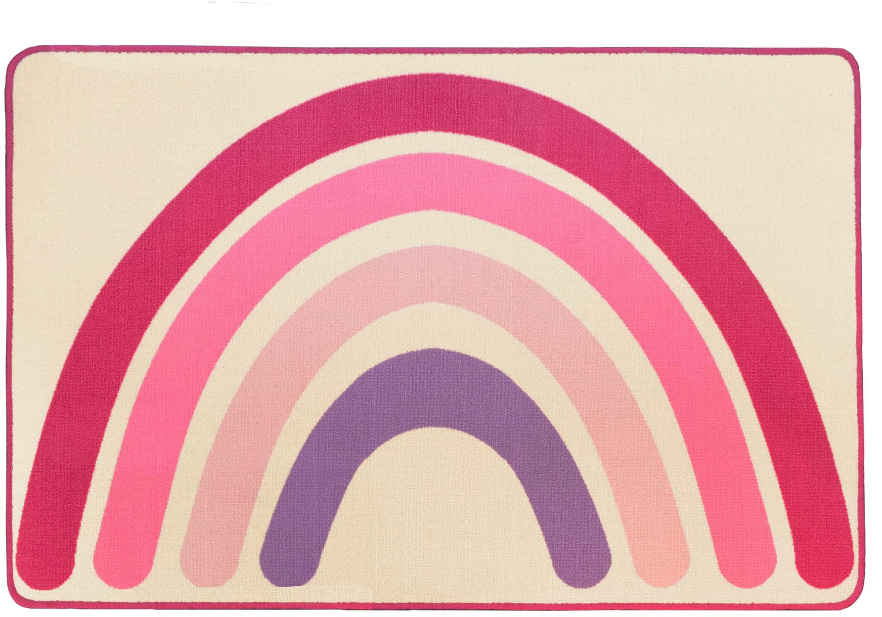 Primaflor-Ideen in Textil Kinderteppich »Kinderteppich RAINBOW«, rechteckig Primaflor-Ideen in Textil pink B/L: 100 cm x 150 cm