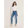 Madeleine Regular-fit-Jeans MADELEINE "Jeans Skinnyjeans mit asymmetrischer Naht", Damen, Gr. 36, N + K Gr, blau, Obermaterial: 92% Baumwolle CO. 6% Polyester PES. 2% Elasthan EL., Modern, Jeans, Schlitz