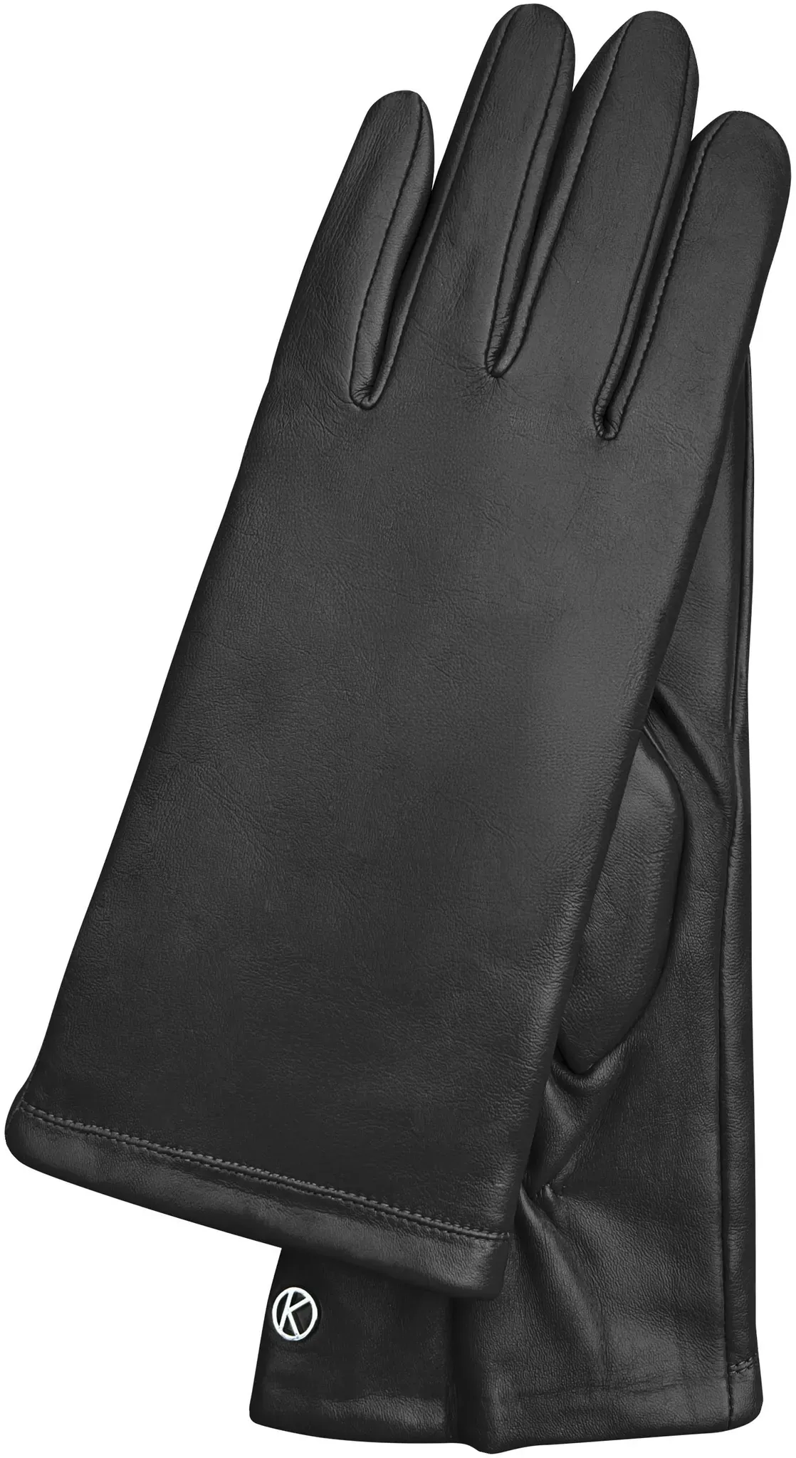 Lederhandschuhe KESSLER "Keira" Gr. 8,5, schwarz Damen Handschuhe mit weichem Innenfutter