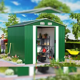 Gardebruk Metallgerätehaus 3,12 x 2,57 m grün