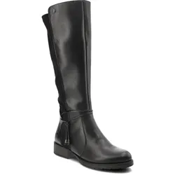 Schwarze Stiefel Rieker Gefütterte Damenschuhe, 37