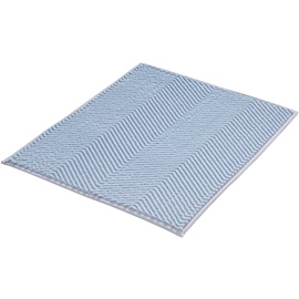 Kleine Wolke Badteppich »Zigzag«, 50x60 cm, Hellblau