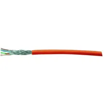 Kash 70I019 Netzwerkkabel CAT 7 S/FTP 4 x 2 x 0.25 mm2 Orange 100 m),