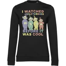 Teletubbies I Watched Before It Was Cool Girly Sweatshirt Sweatshirt Schwarz 34