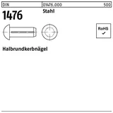 Reyher Halbrundkerbnagel DIN 1476 6x 8 Stahl 250 Stück