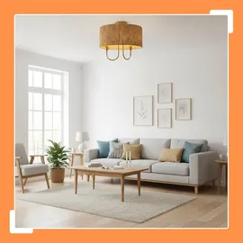Relaxdays 2-flammig rund Metall 35 cm x 35 cm bronze