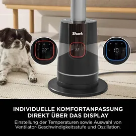 Shark TurboBlade Cool+Heat 2-in-1 TH200EU Schwarz