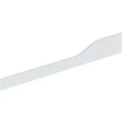 Geberit Bambini Dekorblende, Front für 3 WT-Arm., tieferes Becken li, weiß