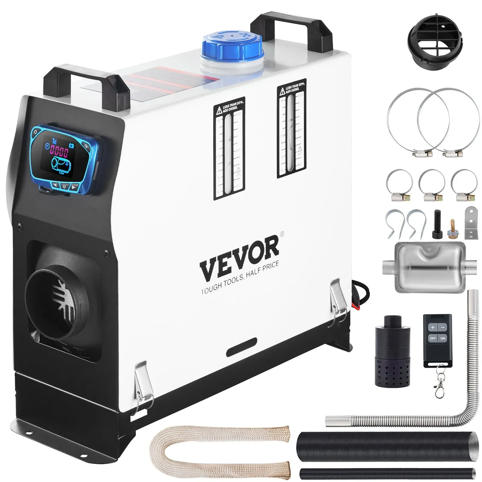 VEVOR 12V Standheizung Diesel Auto Kraftstoff Diesel Standheizung Luftheizung Air Diesel 8 Kw Luft Dieselheizung für Auto Wohnmobil Boote Lkw Wohnmobil