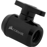Corsair Hydro X Series XF Kugelventil (G1/4 Zoll BSPP Adaptergewinde, Messing Gefertigt Haltbarkeit, Zweistufige Dichtung, Hochwertige Beschichtung, Ausgelegt auf hohe Durchflussraten) schwarz