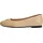 Tommy Hilfiger Damen, Ballerinas PLATE aus Leder, beige, (Desert), 40