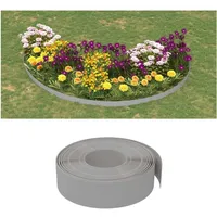 vidaXL Rasenkante 10 m 15 cm grau