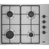 Beko - Gaskochfeld 60 Cm, 4 Edelstahlbrenner Higg64123sx
