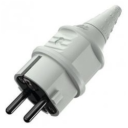 Mennekes PVC-SCHUKO-Stecker IP44 - grau