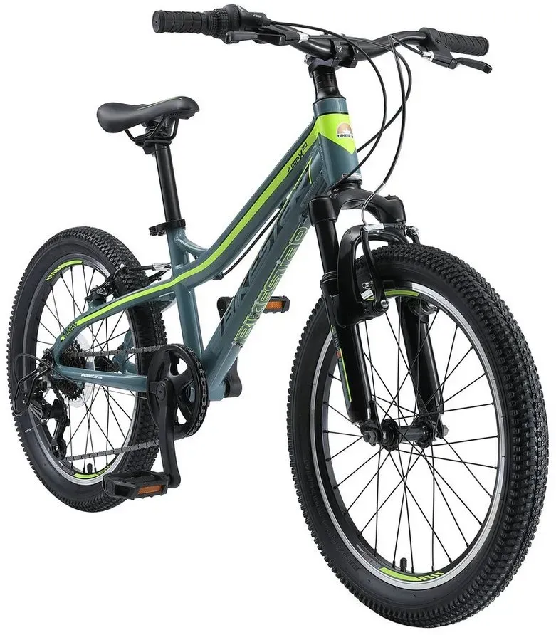 Bikestar Kinderfahrrad 20 Zoll Reifen 11 Zoll Rahmen, 7 Gang Shimano Tourney RD-TY300 Schaltwerk, Kettenschaltung, Aluminium 20 Zoll