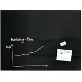 Sigel Glas-Magnettafel artverum 120 x 90 cm Schwarz