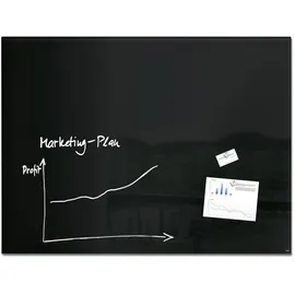 Sigel Glas-Magnettafel artverum 120 x 90 cm Schwarz