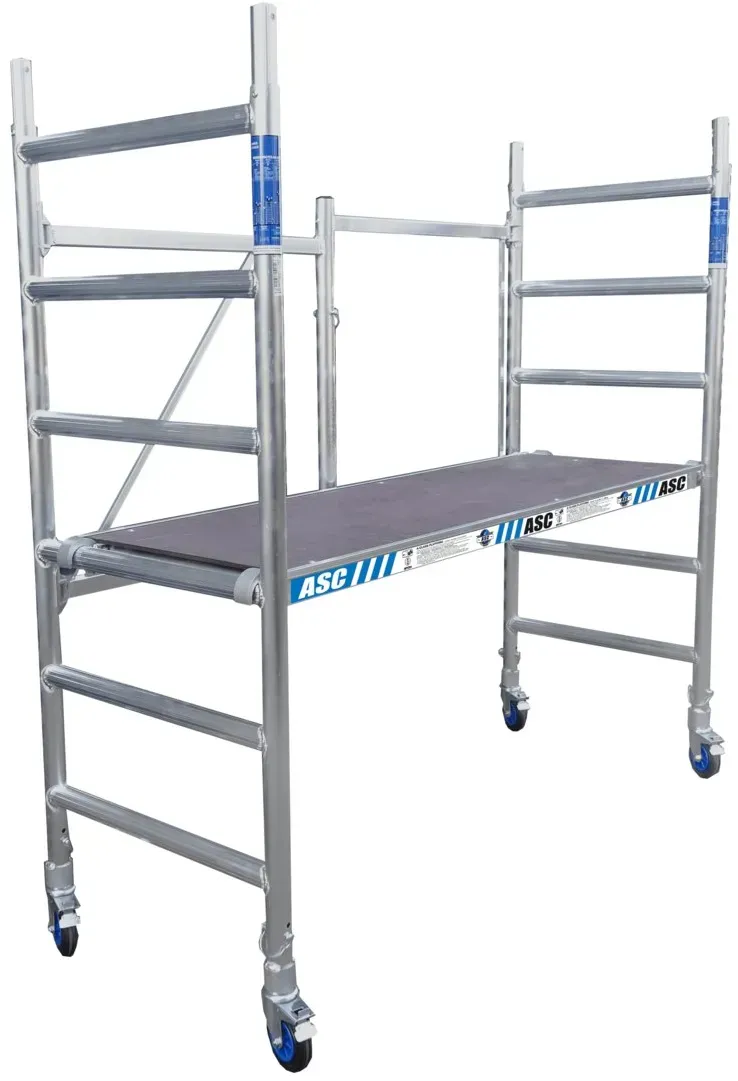 ASC Group ASC Zimmergerüst 75x190 cm Plattform ohne Luke, Arbeitshöhe bis 3 m