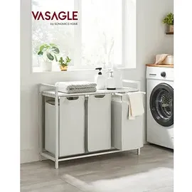 VASAGLE Wäschesortierer weiß