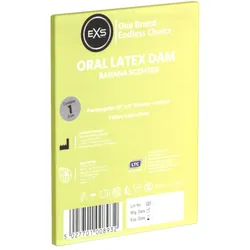 «Banana Scented Oral Latex Dam», 1 Lecktuch, Bananenaroma (1 Tuch) 1 St