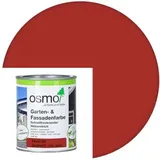 OSMO Garten- & Fassaden Farbe -7530 Feuerrot (RAL 3000)-0,75 Liter