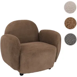 Mendler Sessel HWC-P33 Chenille 86 x 77 x 86 cm Braun
