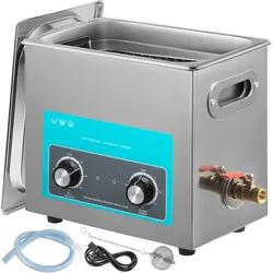 VEVOR Knopfsteuerung Ultraschall Ultraschallreiniger 6,5 L Ultraschall Reinigungsgerät 220 V Ultraschallreiniger mit Heizung Schmuckreiniger