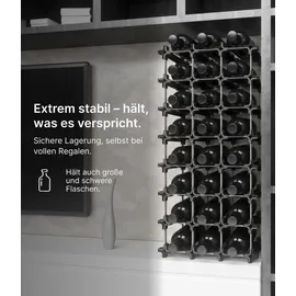 Nook Weinregal 25er-Medium Kit Silber