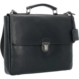 LEONHARD HEYDEN Roma Aktentasche Leder 37 cm Laptopfach schwarz