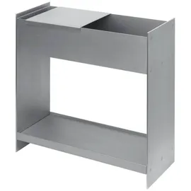 Ferm Living Lager Plant Box mit Shelf 60 x 30 cm Grau/Silber