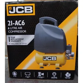 JCB Druckluft Kompressor AC6 Ölfrei 8 bar 6 Liter 161l/min kompakt und handlich