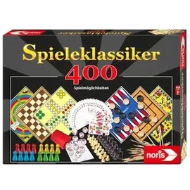 NORIS Brettspiel 606111688, Spieleklassiker, 400 Spielmöglichkeiten, ab 6 Jahre, 1-6 Spieler
