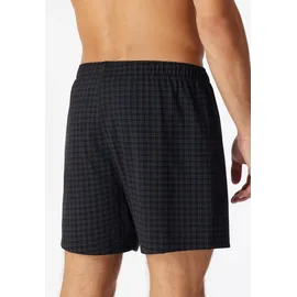 SCHIESSER Boxershorts Cotton Casual kariert schwarz M 2er Pack