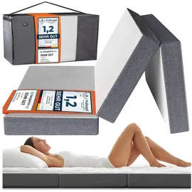 DYNMC you Klappmatratze Gästematratze Klappbar Mittel Hart H3 - Test SEHR GUT, DYNMC you, (Gästebett klappbar - Faltmatratze, Bodenmatratze)