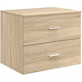 vidaXL Wandaufbewahrung Badezimmer Sonoma-Eiche 62,5 x 44,5 x 50 cm