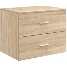 vidaXL Wandaufbewahrung Badezimmer Sonoma-Eiche 62,5 x 44,5 x 50 cm