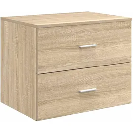 vidaXL Wandaufbewahrung Badezimmer Sonoma-Eiche 62,5 x 44,5 x 50 cm