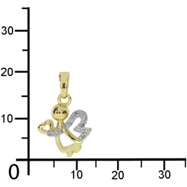 Ostsee-Schmuck Engel Gelbgold 333