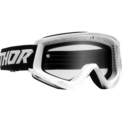 Thor Combat Racer, Crossbrille Kinder - Weiß/Schwarz Klar