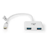 Nedis USB-C auf USB-A Adapter 0,2 m Weiß