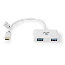 Nedis USB-C auf USB-A Adapter 0,2 m Weiß