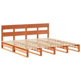 vidaXL Massivholzbett 180 x 200 cm Braun