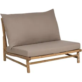 Beliani Gartenstuhl 102 x 85 x 74 cm Braun/Beige